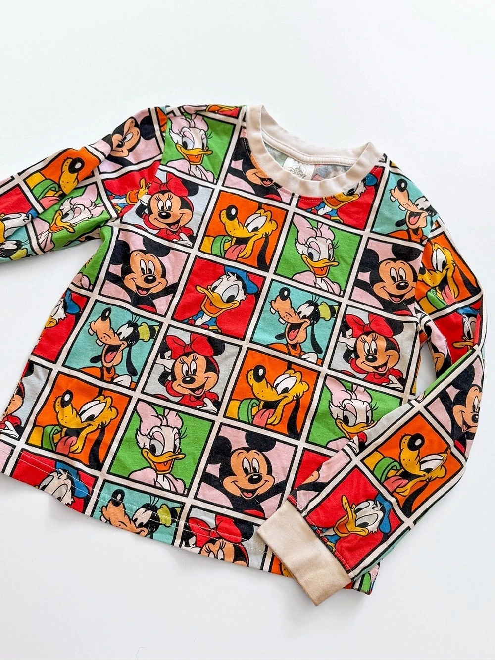 Disney Walt Disney World Character Grid Long Sleeve Graphic T-Shirt Walt World